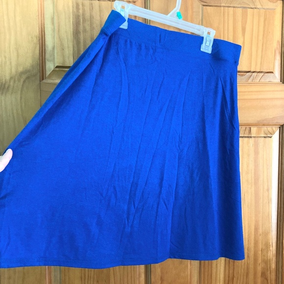 Women’s Old Navy royal blue A-line skirt with elastic waist and drawstring - Picture 4 of 7